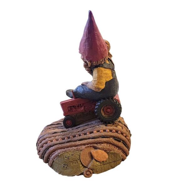 Tom Clark SIGNED Macdonald Gnome on Red Tractor 1987 Troll Fairy Renaissance - Picture 6 of 10